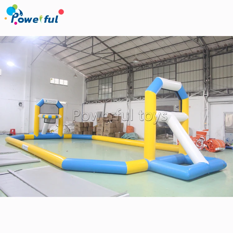 Inflatable water basketball filed court waterpark floating tv sport games