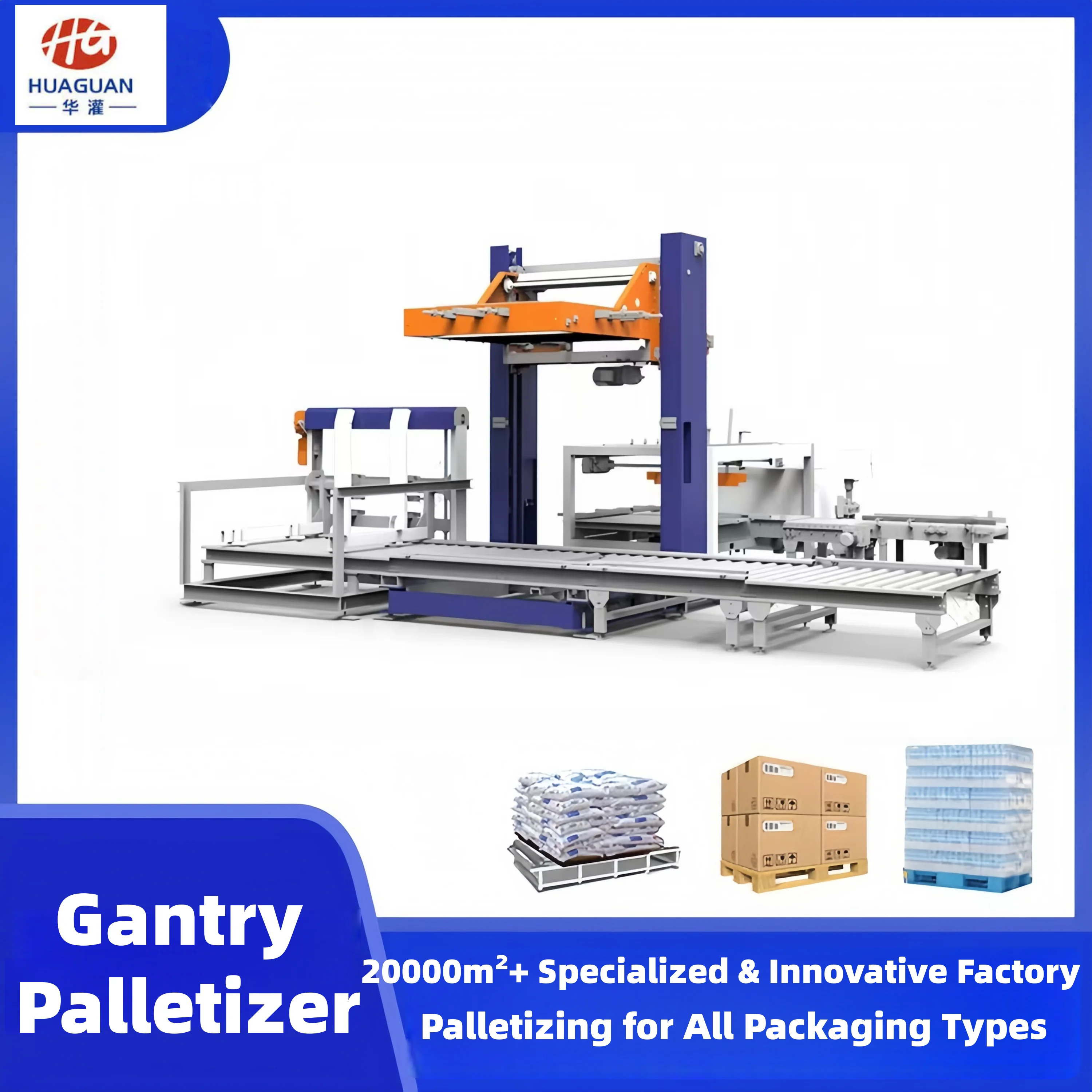 Fully Automatic Carton Palletizing Machine, Intelligent Stacking ...