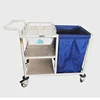 Hospital equipment Stainless Steel Dirty Linen Medical Waste Trolley with wheels