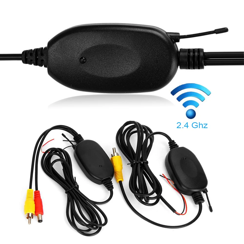 2.4Ghz Wireless Video Transmitter and Receiver & 18.5mm Car Rearview Camera 