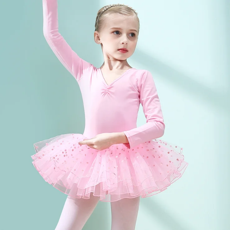 High Quality Kids Pink Ballet Dress Long Sleeve Boutique Dance Wear For Girls - Buy Ballet For Girls,Ballet Kids Tutu,Kids Ballet Dress Product on Alibaba.com