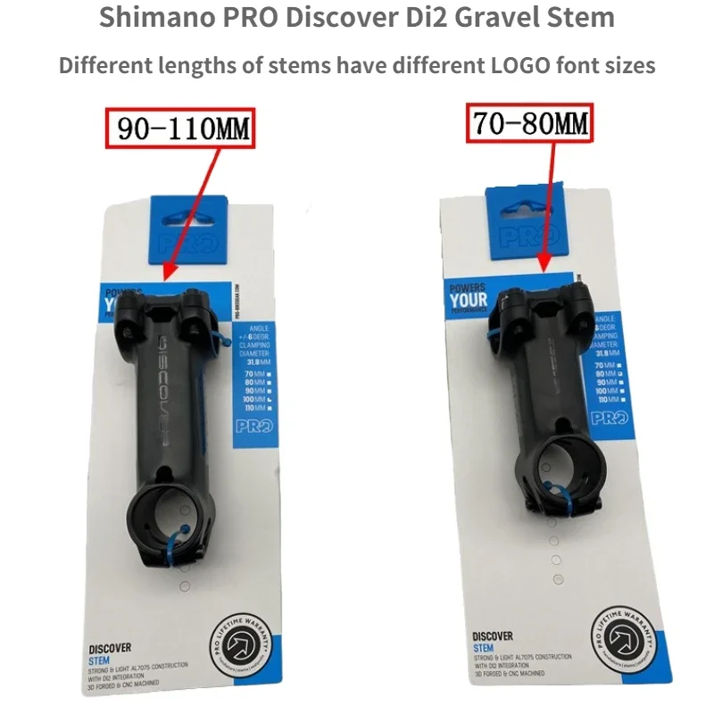 Shimano Pro Discover Di2 Gravel Stem 3d & Cnc Machined Al 7075