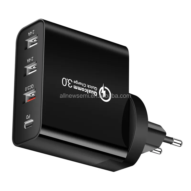 4-Port Quick Charge  Wall Charger 48W TYPE-C US/EU/AU/UK