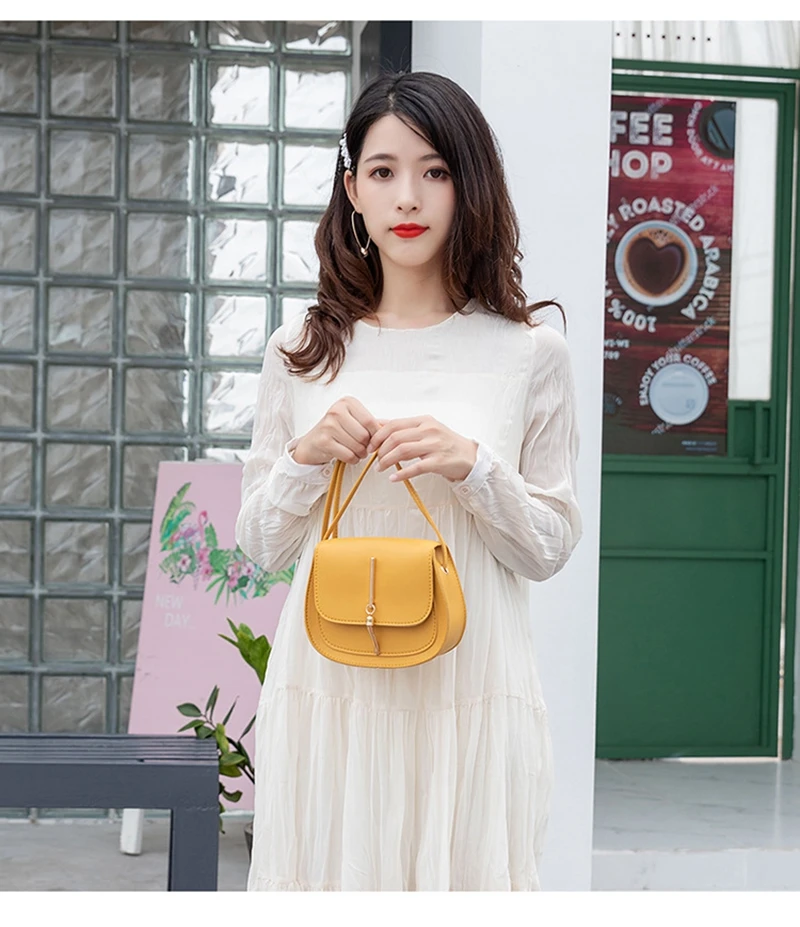 Small Crossbody Bags Women Mini PU Leather Shoulder Messenger Bag for Girls  Ladies Phone Purse-White