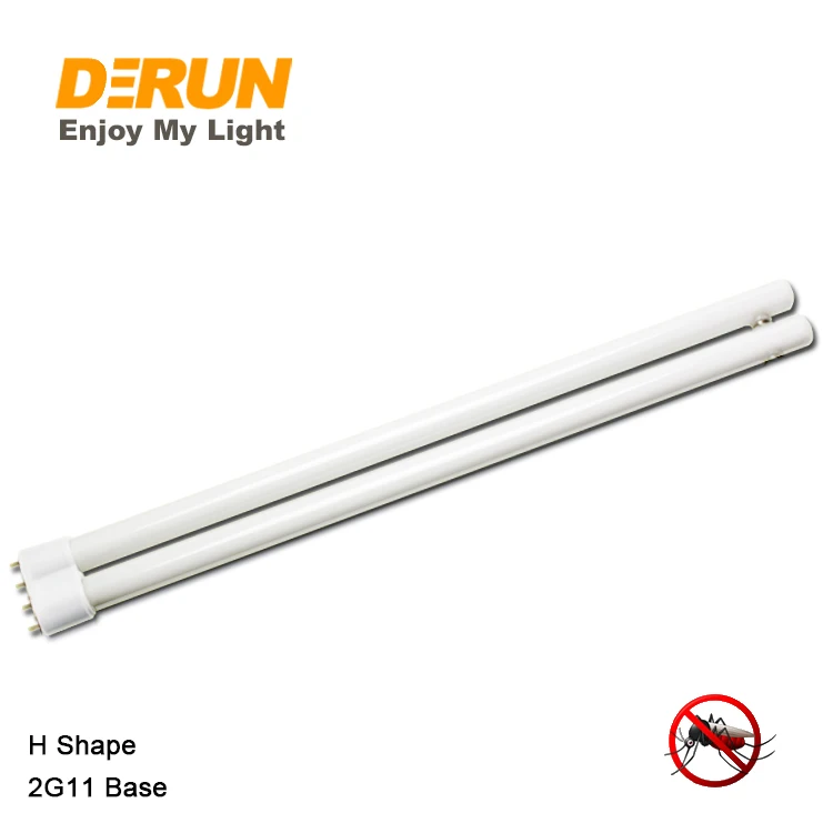 18w 36W long strip Four-pin H type 2G11 led UV mosquito insect lured killer fluorescent light lamp tube , FLT-BL