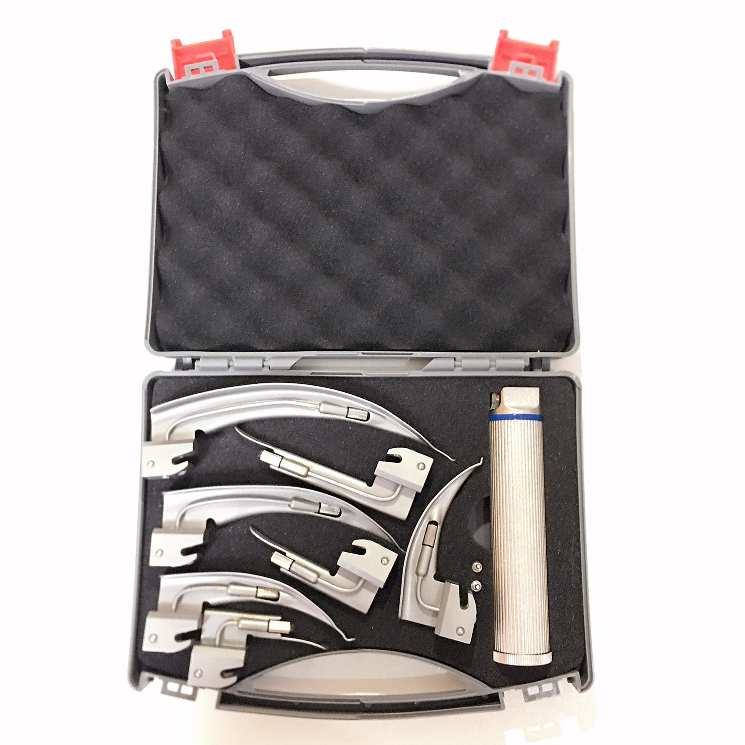 Intubation Device Set Mac Miller Blade Led Bulb Laryngoscope Set Suitable For Adult Premature