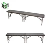 Cheap outdoor foldable park seating long backless 6 ft plastic garden bench