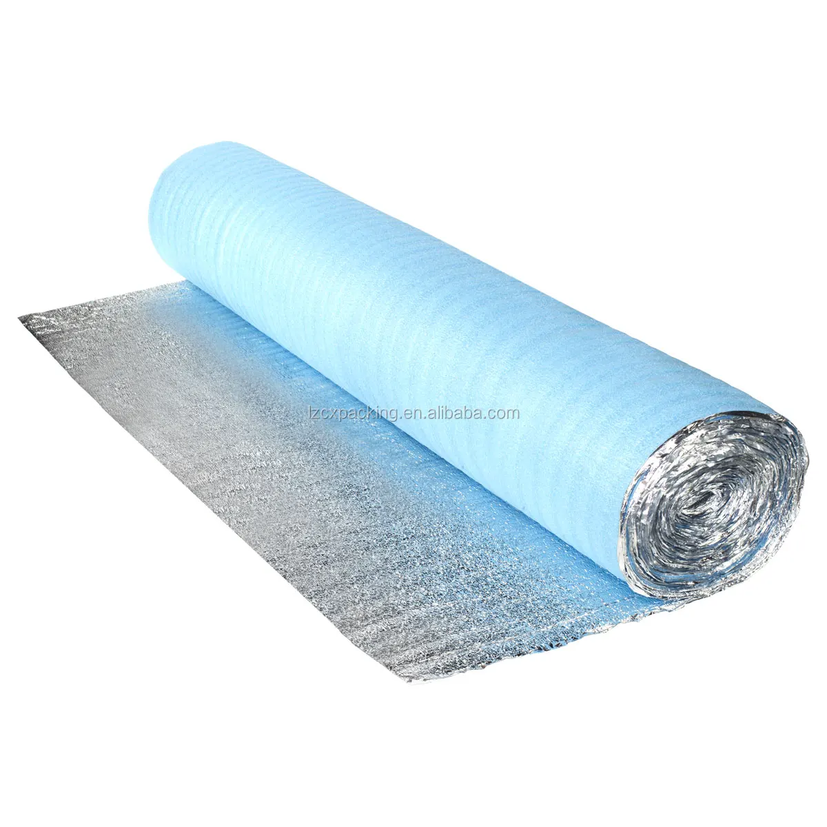 Blue Epe Foam Underlay For Laminate Floor With Pe Film Or Silver Gloden