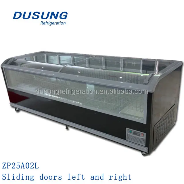 ZP25A02L display commercial refrigerator freezer showcase Refrigeration Equipment fridge glass door congelador