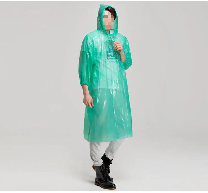 Adult Disposable Plastic Raincoat, Wholesale Raincoats products on ...