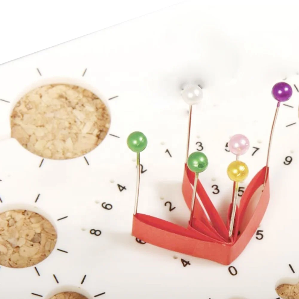 26213 Diy Paper Quilling Tool Art Template Mould Strips Cork Work Board Set Quilling Kit With