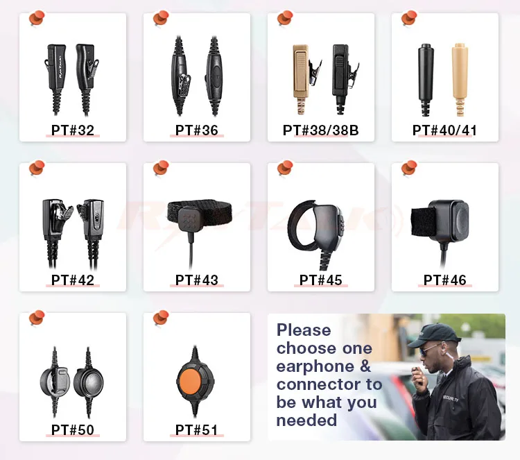 Large Ptt Button With Microphone For Two Way Radio Push To Talk 50