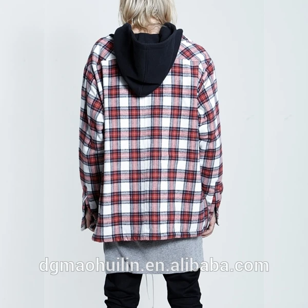 big and tall flannel hoodie