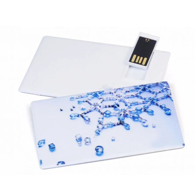 Usb Flash Drive Credit Card Shape With Custom Logo Plastic Memory Stick Pendrive Gifts 2.0 3.0 8GB 16Gb 32Gb 64Gb - ANKUX.COM