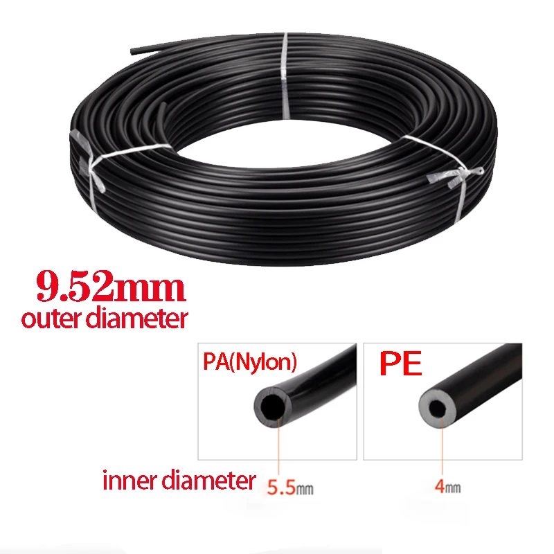 Fog Machine Parts Pe Hose Nylon Hose For Misting System 9.52 Mm Garden