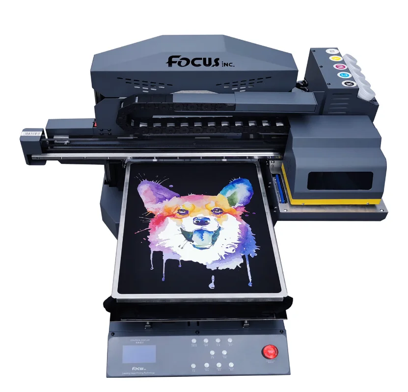 Купить принтер для футболок. ДТГ принтер. УФ принтер Focus Inc. Принтеры DTG Digital. УФ принтер планшетный 2500 1200.