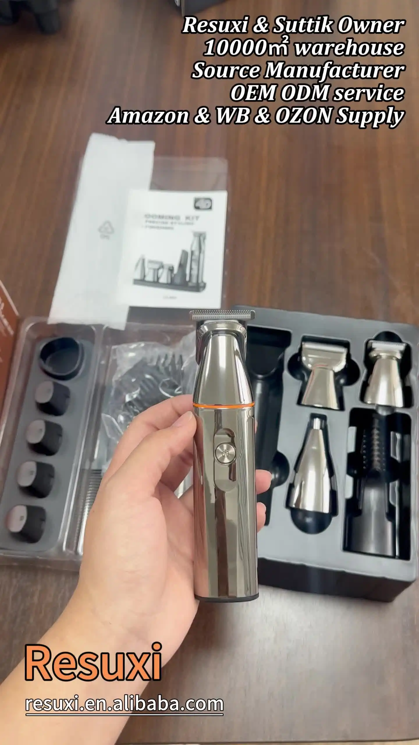 Resuxi LK-891 Cordless Electric Razor - 5 in 1 Beard Trimmer