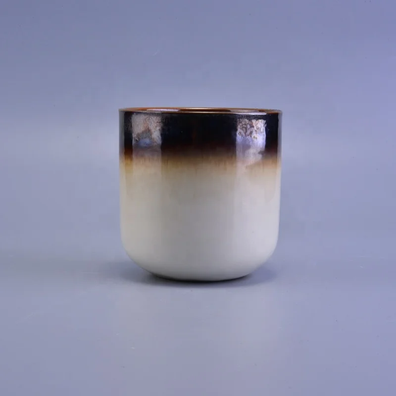 400ml Cylinder ceramic candle jar votive candle vessel home decor