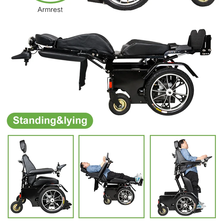 Cheap Motorized Power Lying and Standing up Wheelchair for Disabled