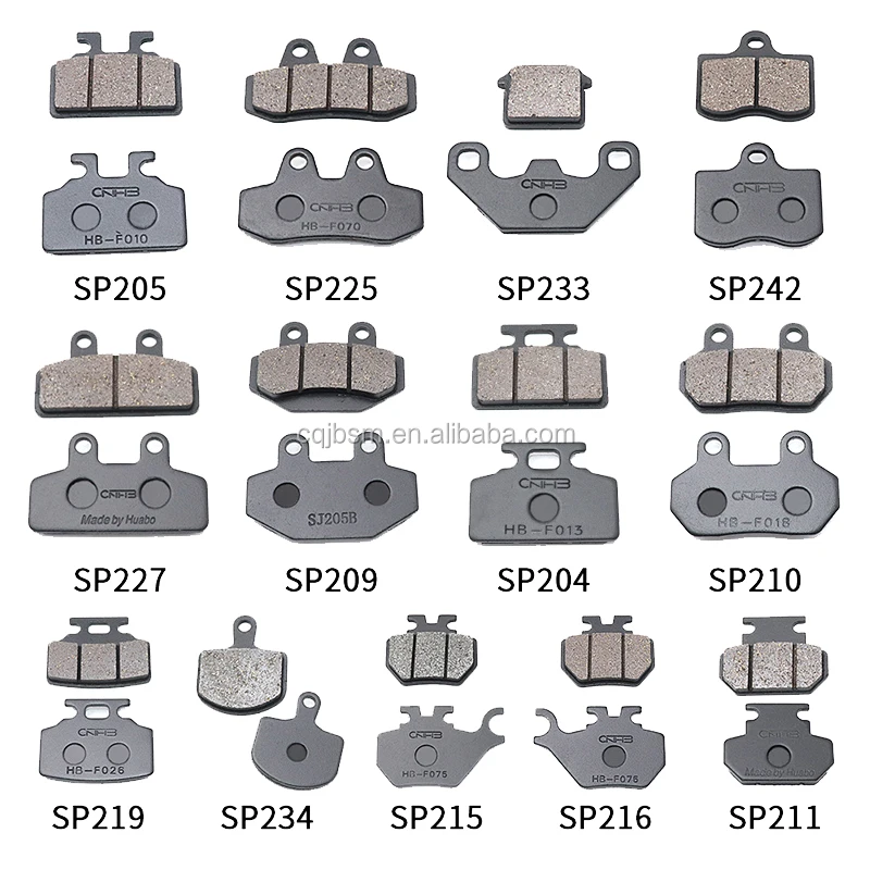 Cqjb High Quality Universal Front And Rear Disc Brake Shoes Motorcycle