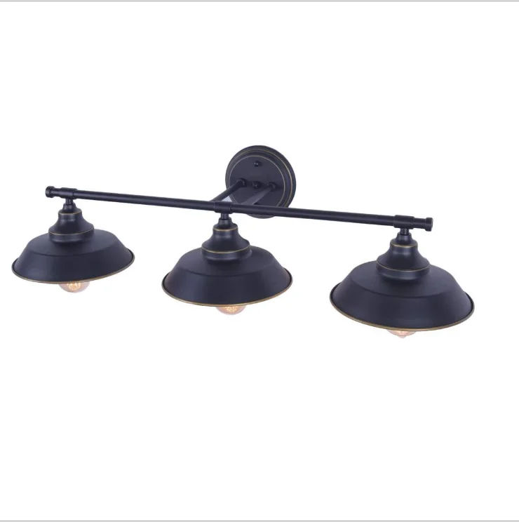 Durable Wrought Iron Nordic Retro Resdential Home Bedside Indoor E27 Bulb Led Ceiling Lights Wall Lamps