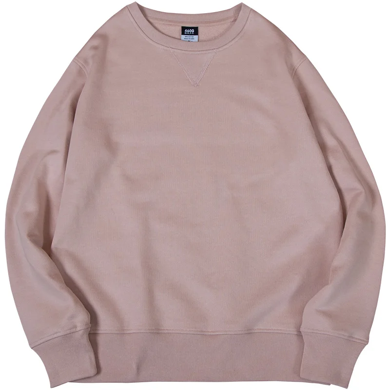 100% Cotton 460g Knitted Sweatshirt Blank Wholesale Crewneck - Buy ...