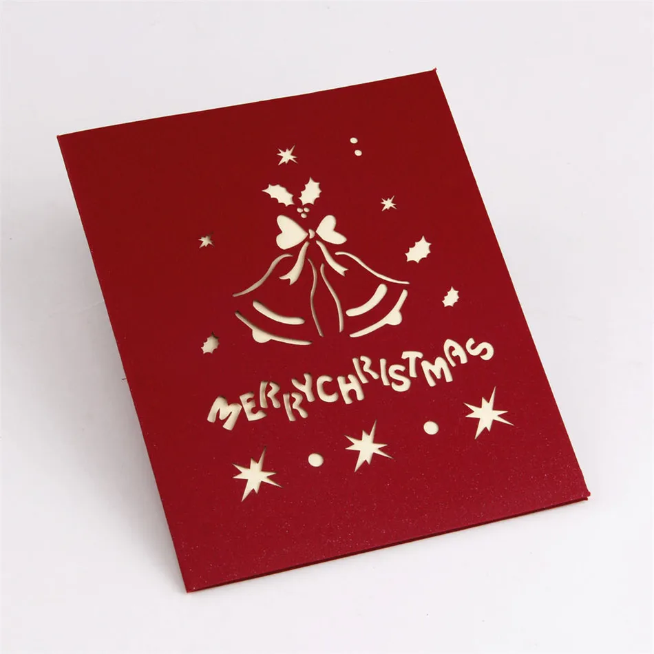 paper craft pop up laser cut handmade 3d gift christmas cards