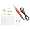 25 Tips US 110v 30w /EU 22OV 30W Wood Burning Kit Woodburning Tool Pyrography Pen Set with CE ROHS FCC