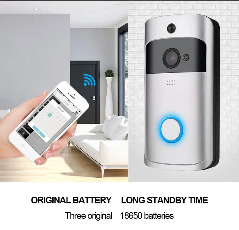 multi apartments video door phone indoor monitor works with iOS Android smartphone