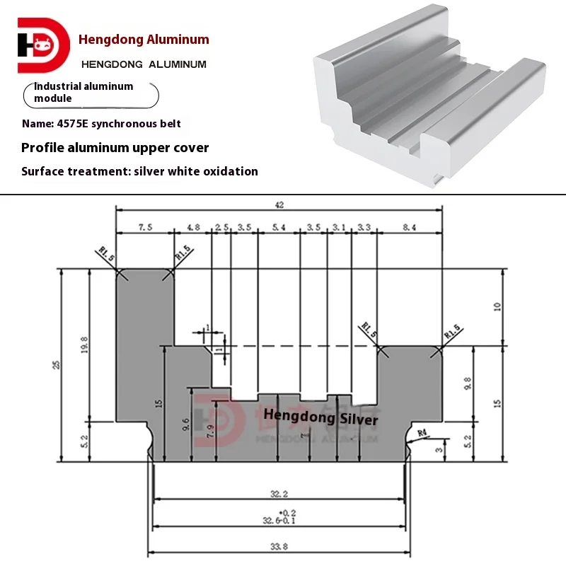 4575E Type Synchronous Belt Assembly Line Conveyor 20mm Profile 6000 Series Aluminum Alloy Cutting Service Available details
