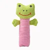 Hot sale pet chew toys green frog plush pet cat interactive products bauble durable dog toy wholesale