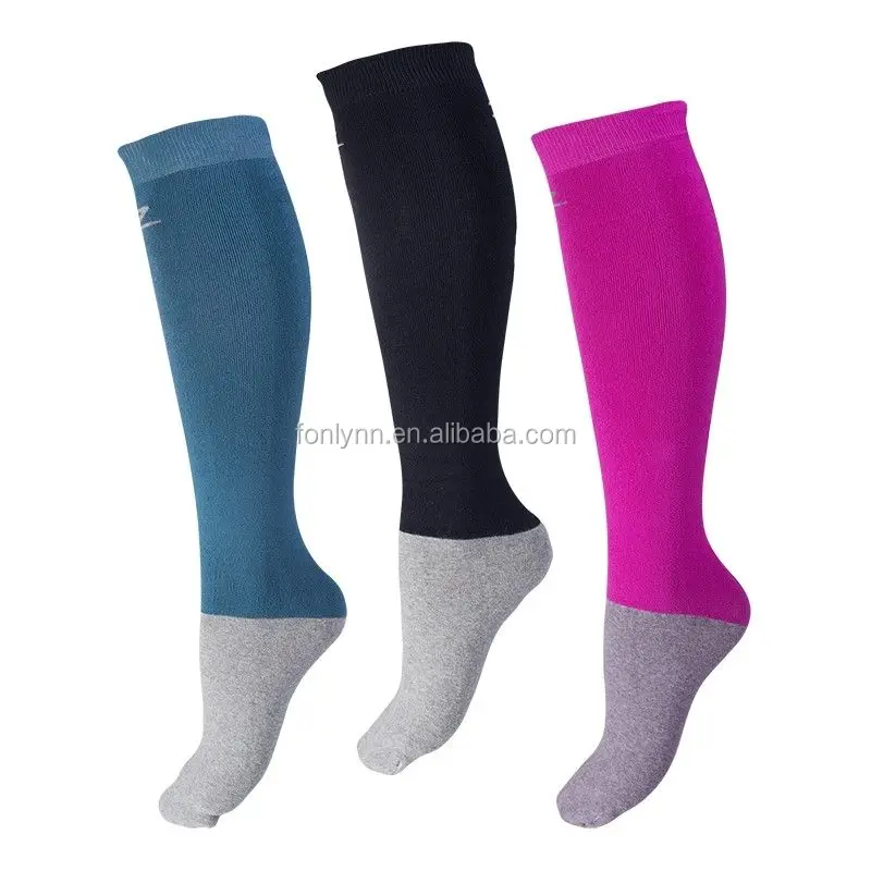 Equestrian Horse Riding &amp; Tall Boot Over the Calf Knee High Socks for Women