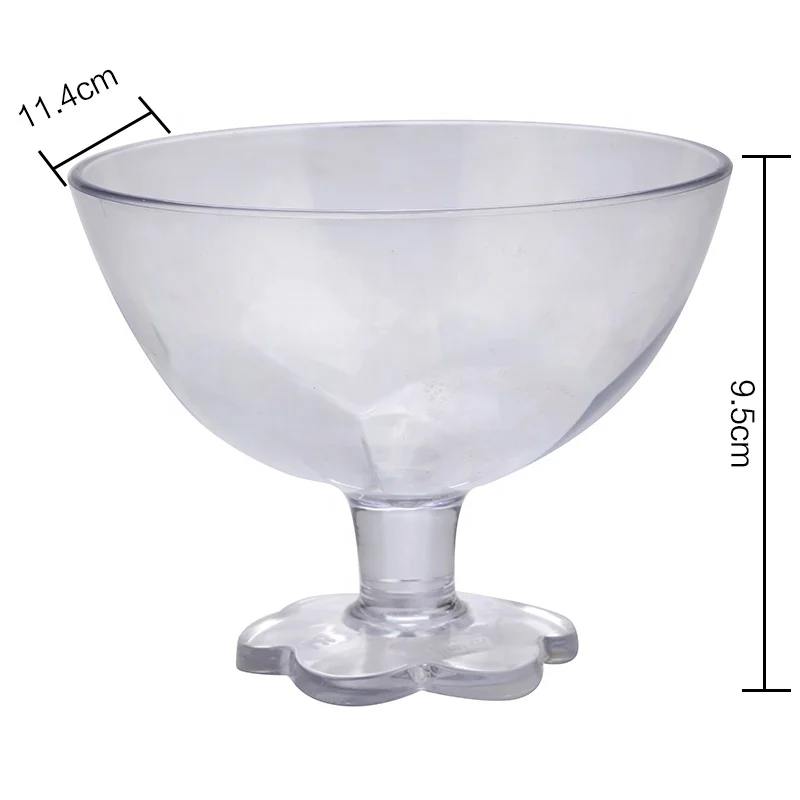 
wedding decoration hot selling at Amazon original factory wholesale glass classic sundae ice cream bowl 