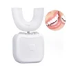 360 Degrees Intelligent Automatic Sonic Electric Toothbrush U Type 4 Modes Tooth Brush USB Charging Tooth Whitening Blue Light