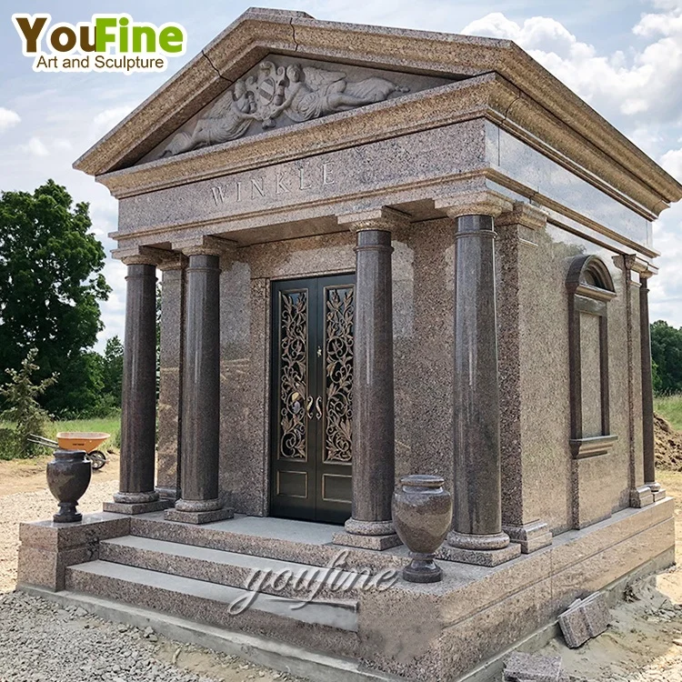 Luxury Design Natural Stone Granite 2 Crypt Mausoleum For Family Buy