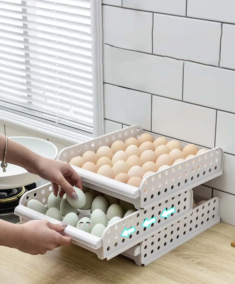 High Quality Kitchen 30 Grid High Capacity Plastic Pp Egg Storage