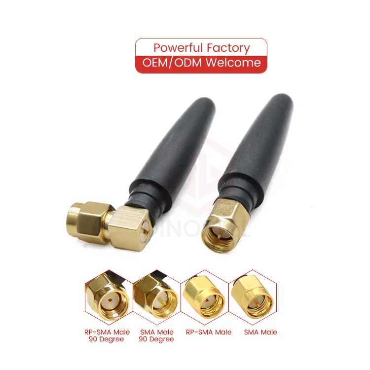 Omni external mini rubber WiFi router antenna 2.4ghz wireless modem bluetooth aerial - ANKUX.COM