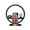 Multifunction Table Desk LED Lamp Phone Wireless Charger Lamp Reading Lamp 3D Night Light for Home