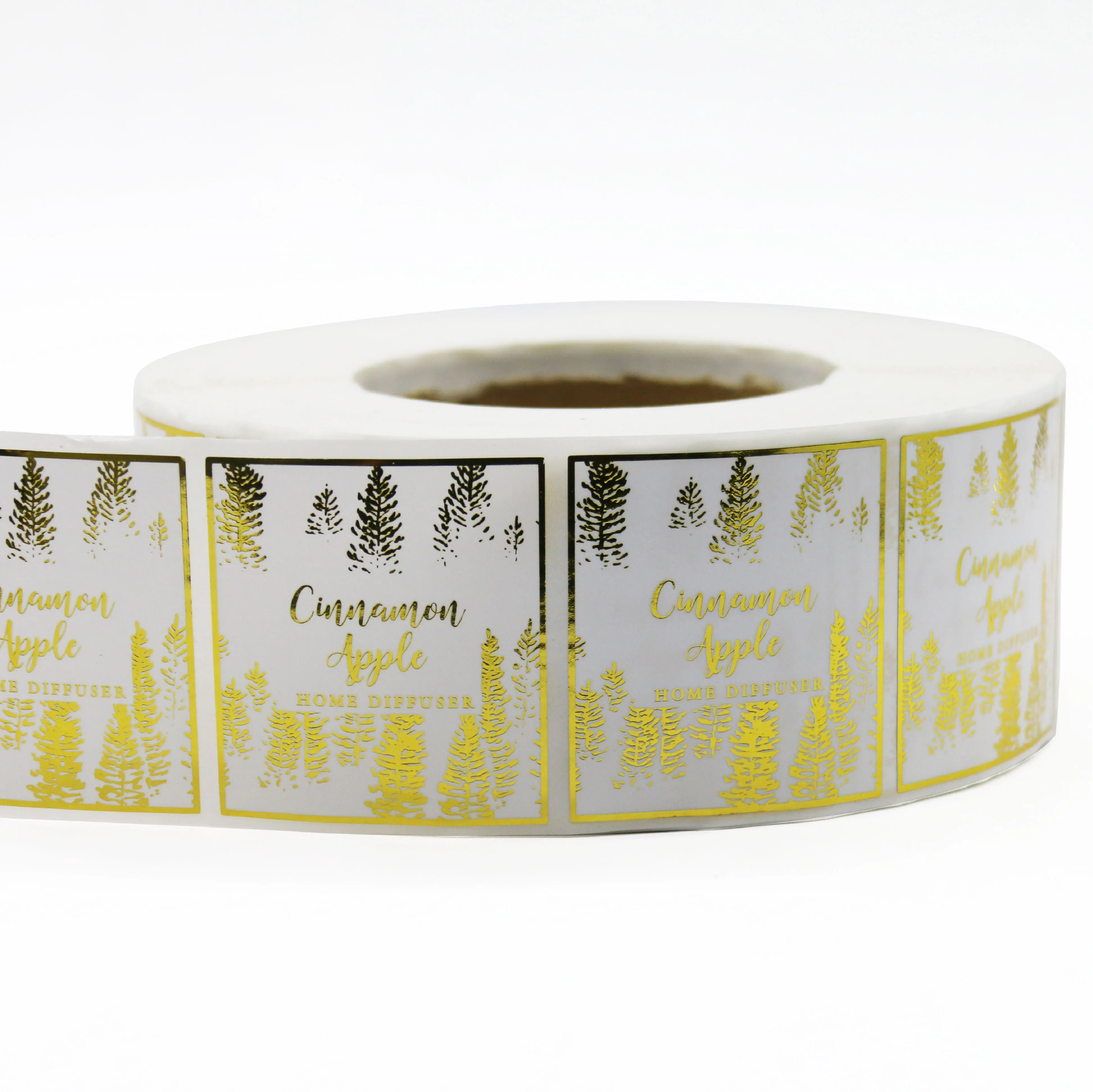 whole custom stickers private label gold stamping product logo