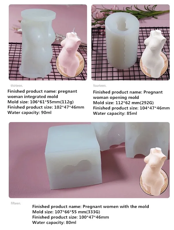 3d Silicone Molds Female Candles Ok Women Body Woman Torso Large Pregnant Womans Mold Candle Man