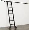 Sliding Rolling Ladder Hardware for Library and bookshelf.