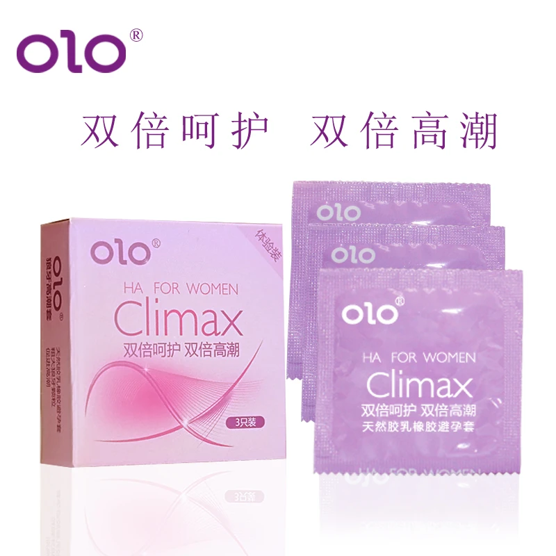 
Big dotted condom more pleasure climax OLO condoms naked 3pcs/box sex products for male natural men China Brand 