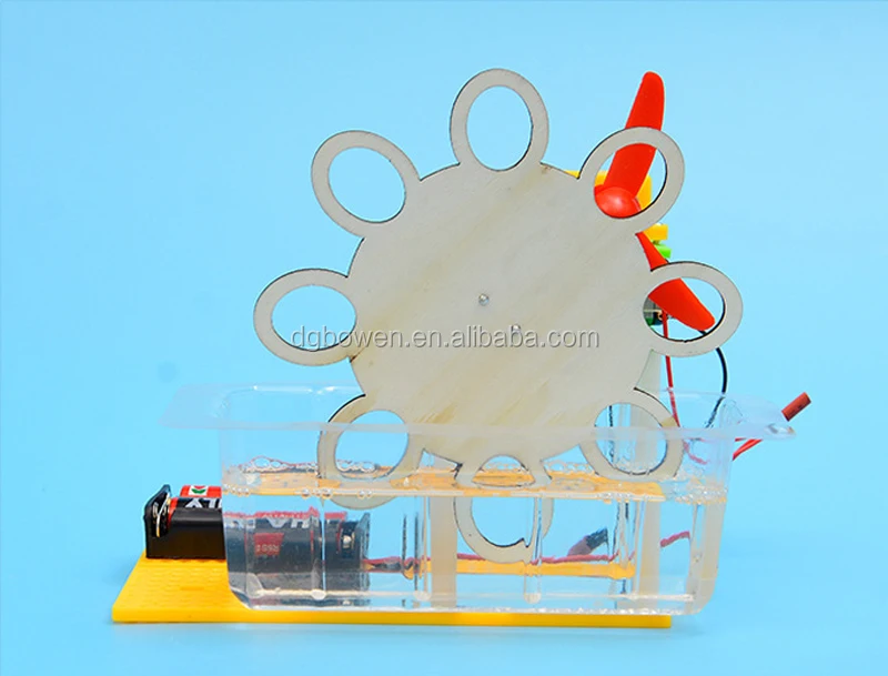 Bubble Machine Electric DIY Kids Toy Science Kit Manual Assembly Water Blowing