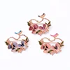 Fashion Best Seller 3 Color Bird&Pansy Brooch For Women Wholesale Handmade Romantic Appointment Date Gift Vintage Brooch Jewelry