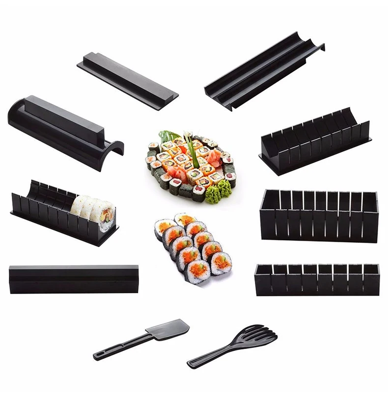 11-pieces No-stick Professional Sushi Making Kit,Eco-friendly Kitchen ...