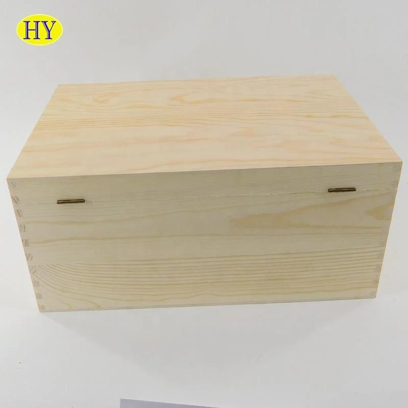 Custom Pine Jewelry Boxes Large Unfinished Wooden Box Wholesale Buy