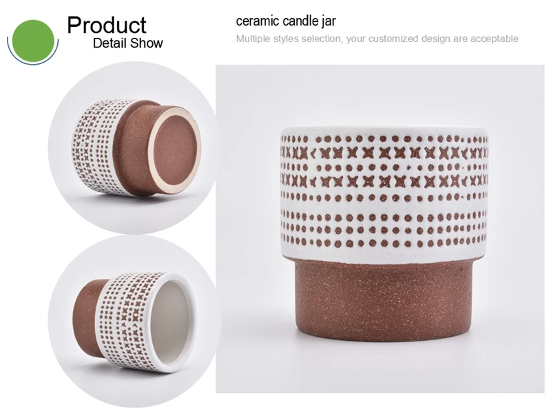 luxury candle jar ceramic