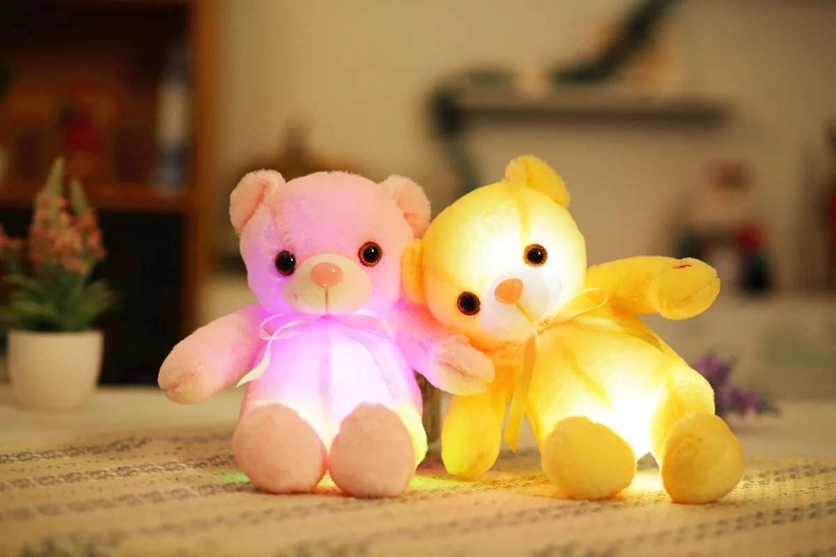 Peluches Led Bear Glowing Bear Glow Plush Perritos De Estrella Con Luz ...