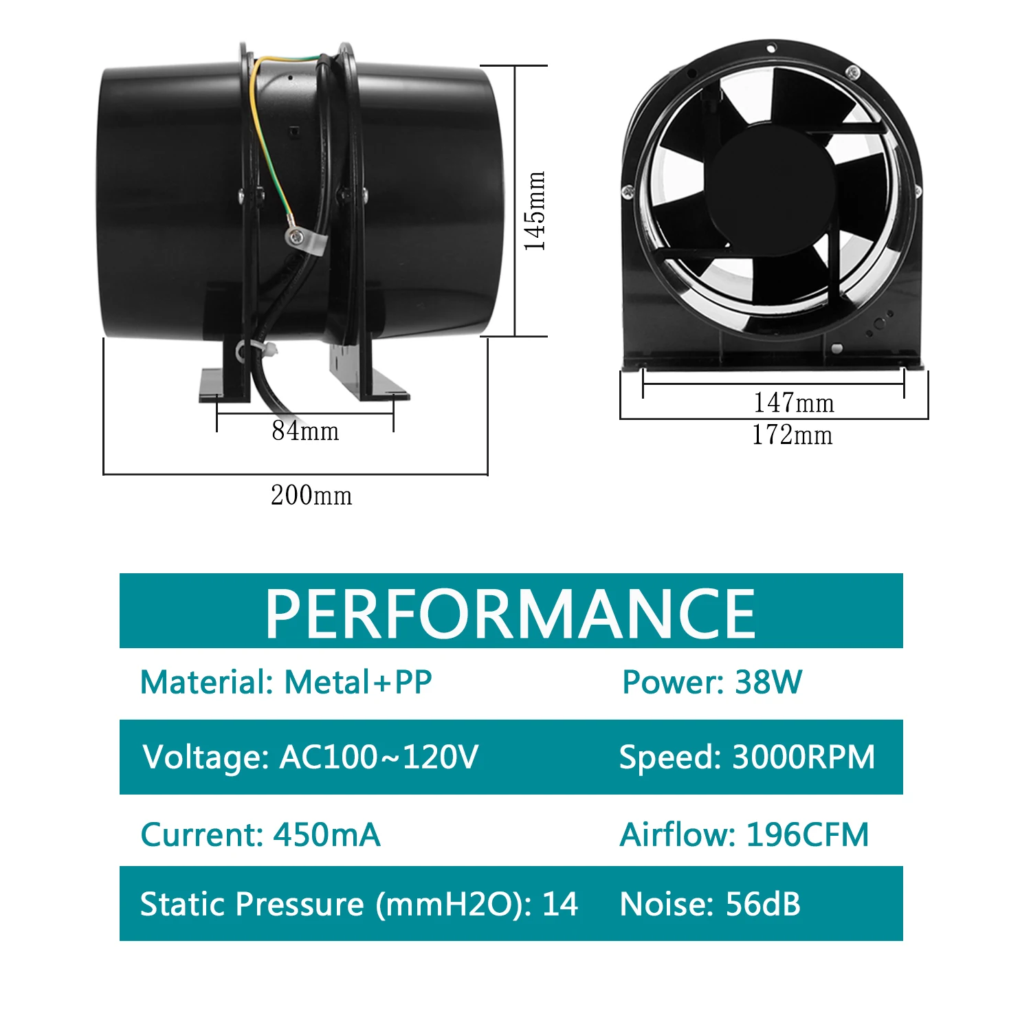 China High Quality Aluminum Duct Cooling Fan Ac Axial Fan Buy Duct
