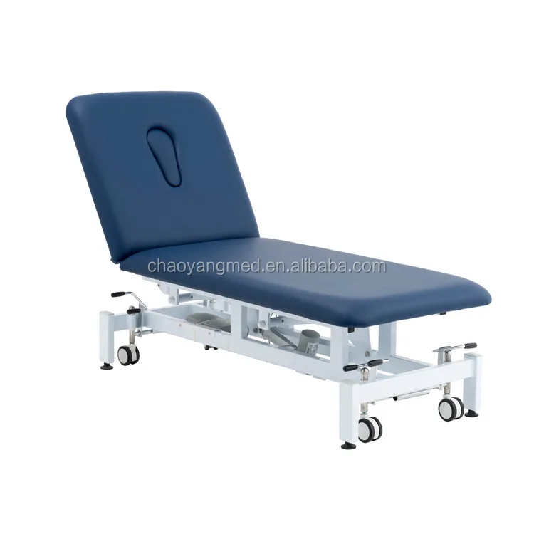 Hospital Foldable Physiotherapy Bed 2 Section Hilow Electric